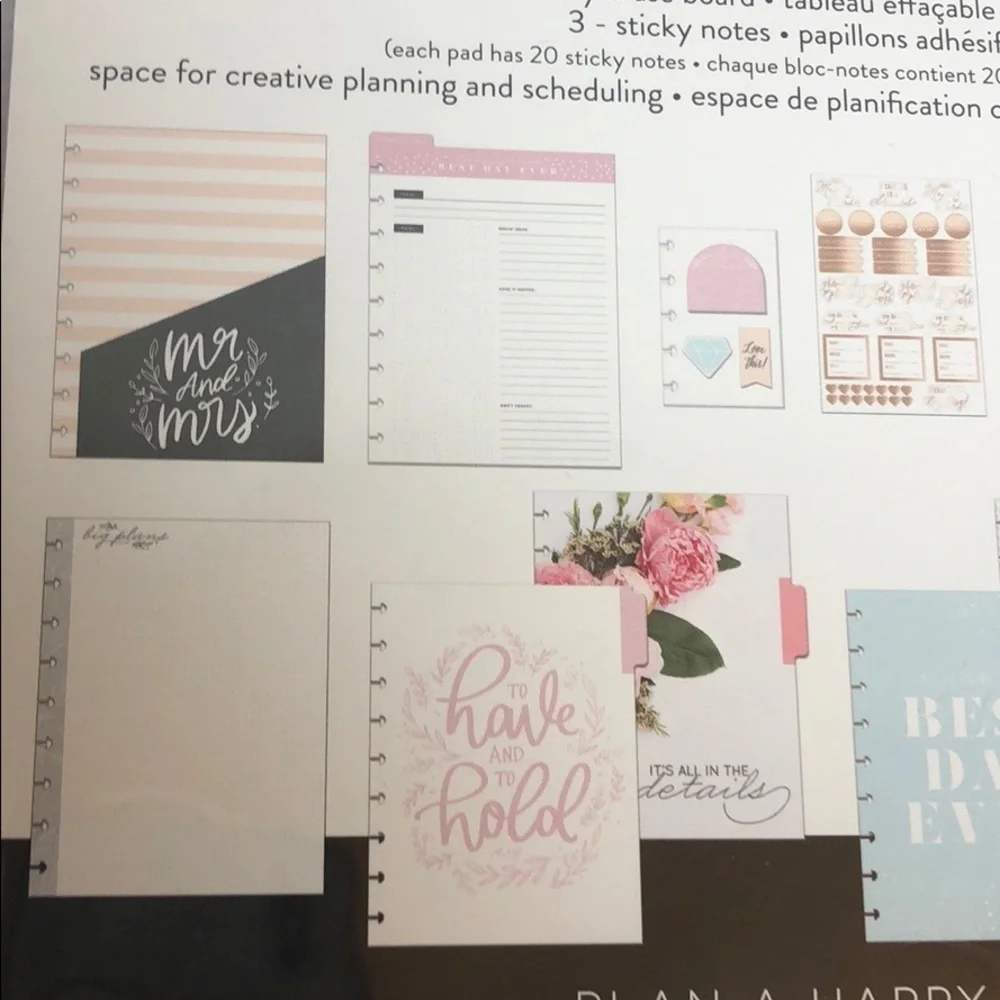 The Happy Planner / Wedding Planner Accessories